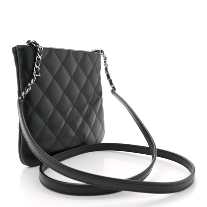 Chanel Lambskin Quilted Crossbody Bag Black 3 of 10
