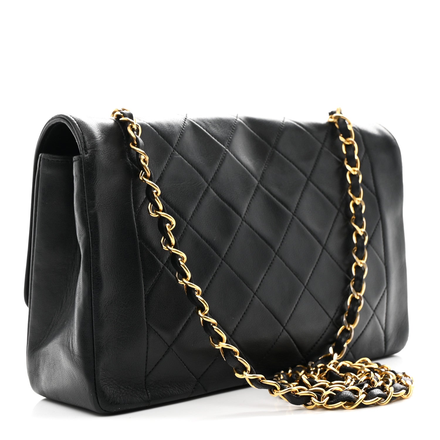 Chanel Lambskin Quilted Medium Single Flap Black 3 of 11