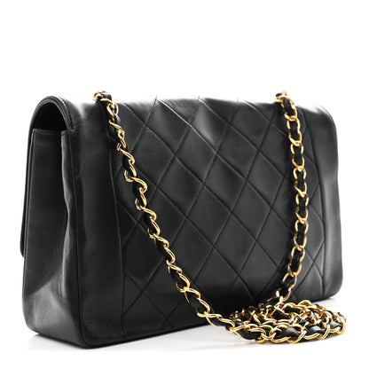 Chanel Lambskin Quilted Medium Single Flap Black 3 of 11