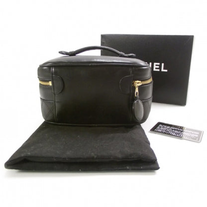 Chanel Lambskin Vanity Cosmetic Bag Black 2 of 9