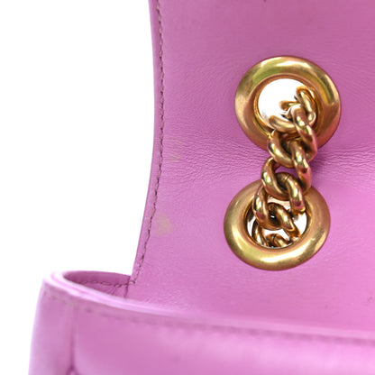 Gucci Calfskin Matelasse Mini GG Marmont Shoulder Bag Candy Mousse 14 of 17