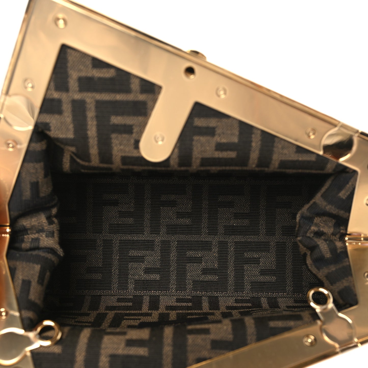 Shiny Nappa Snakeskin Small Fendi First Rosa Confetto Cipria
