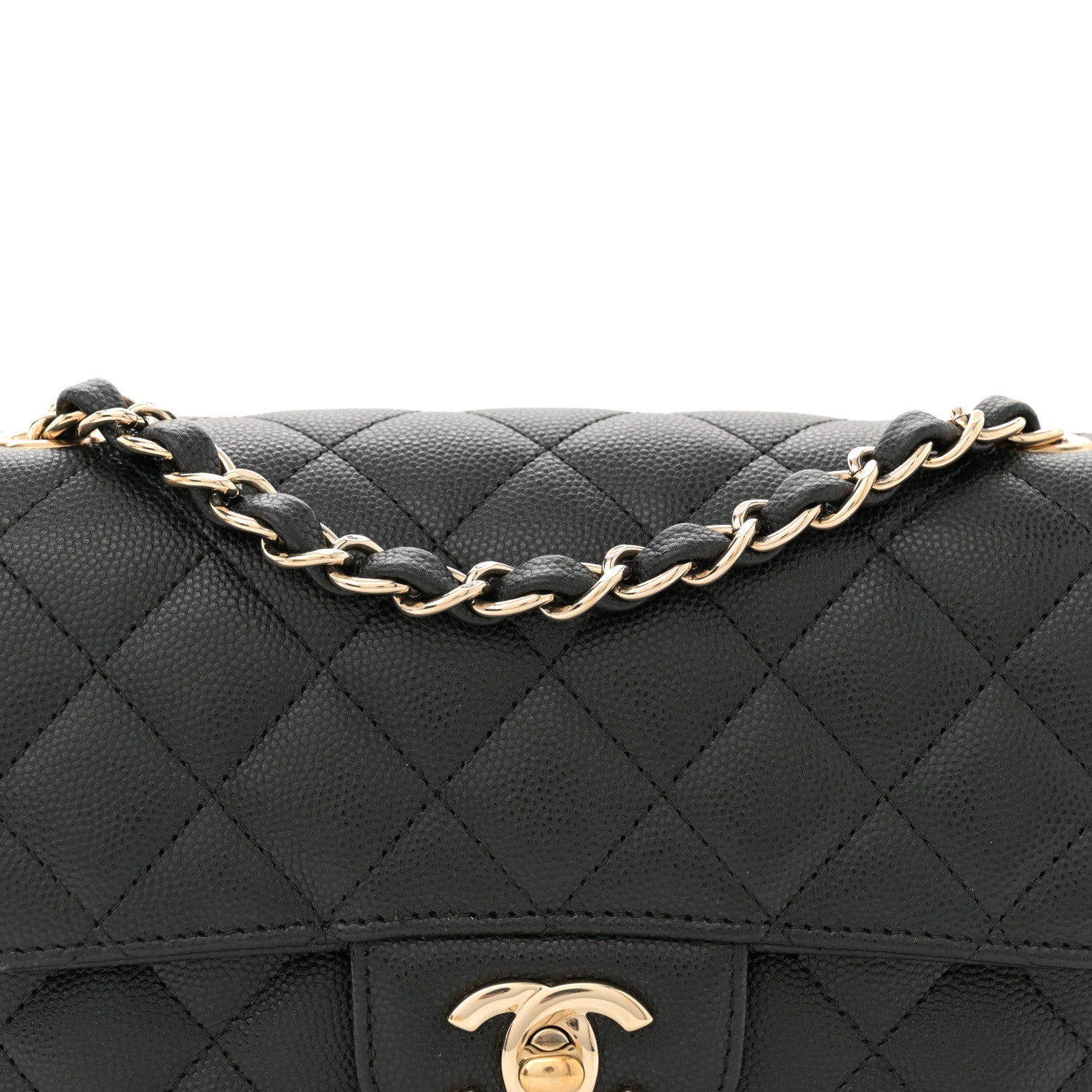 Chanel Caviar Quilted Mini Rectangular Flap Black 8 of 11