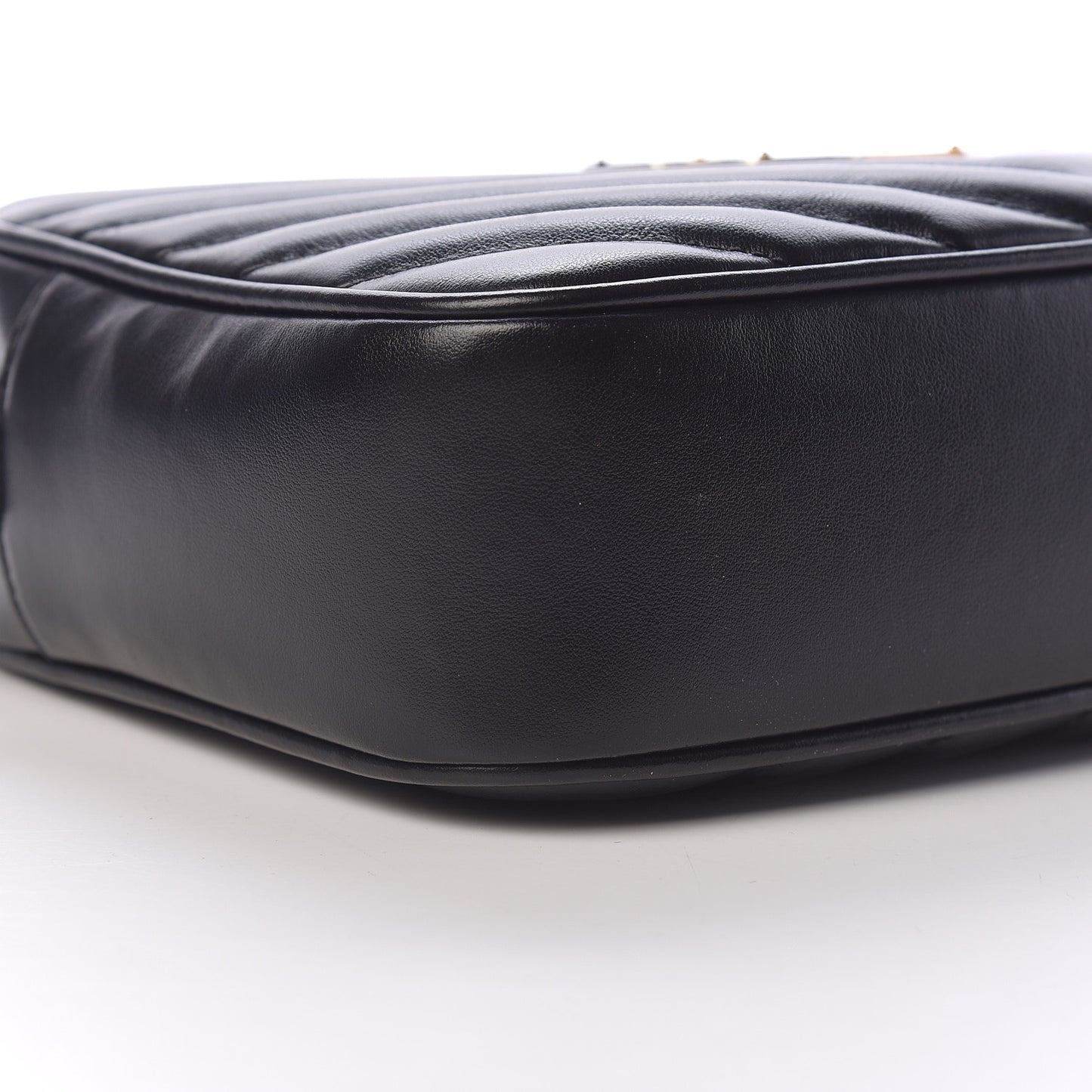 Calfskin Matelasse Monogram Lou Camera Bag Black