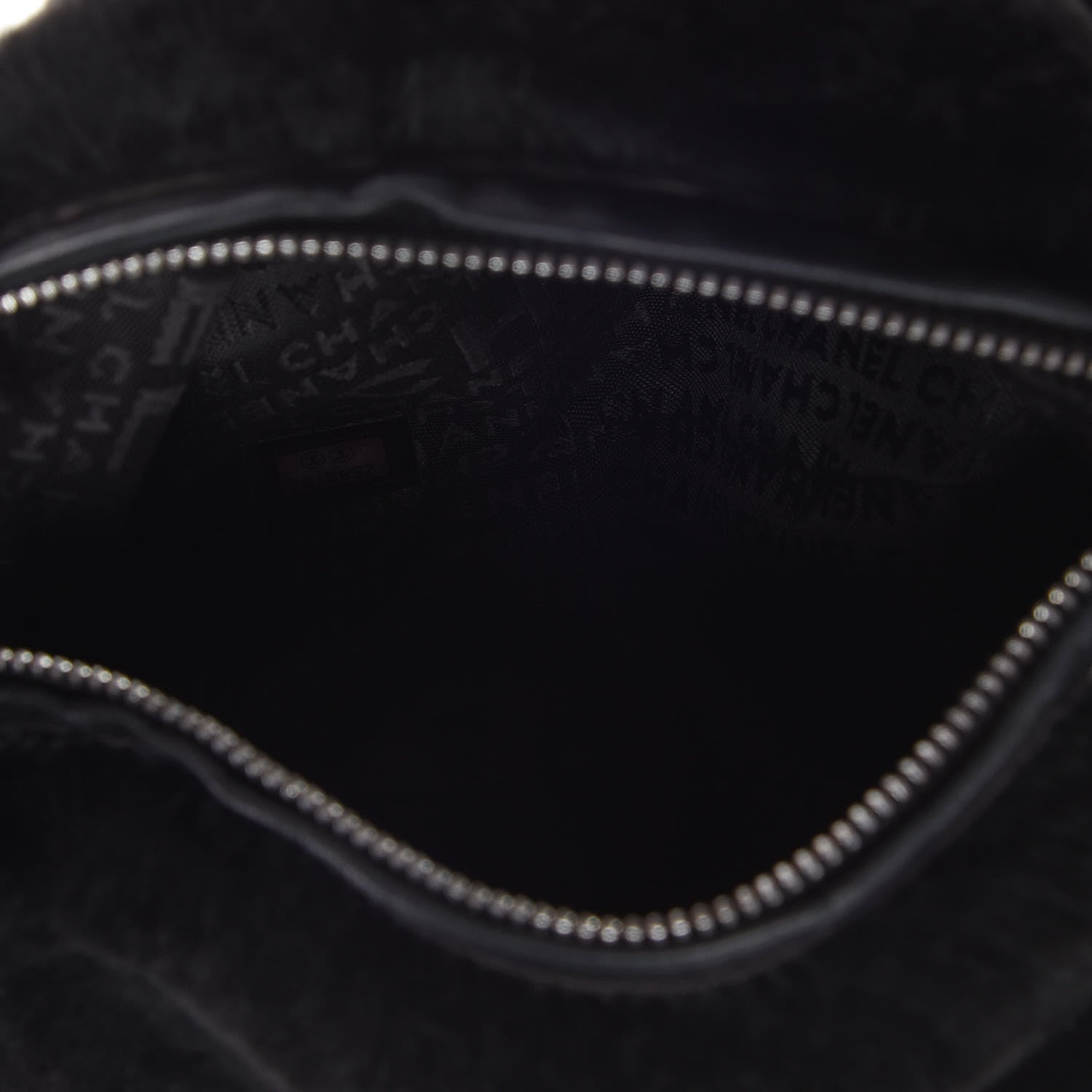 Chanel Lapin Rabbit Fur Shoulder Bag Black 6 of 8