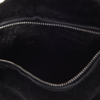 Chanel Lapin Rabbit Fur Shoulder Bag Black 6 of 8