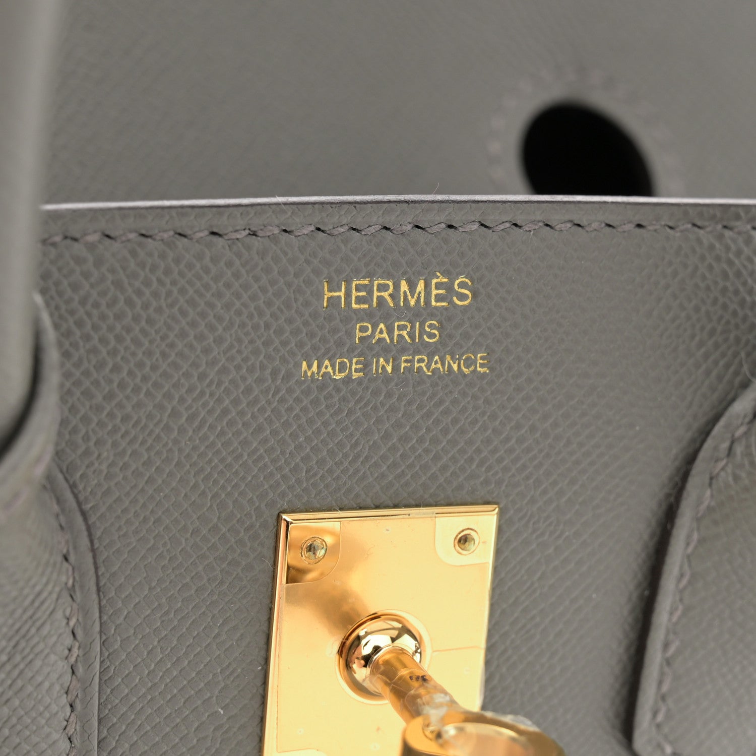 Hermes Madame Calfskin Birkin Sellier 25 Gris Meyer 6 of 11
