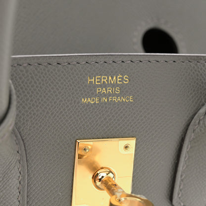 Hermes Madame Calfskin Birkin Sellier 25 Gris Meyer 6 of 11