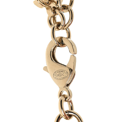 Chanel Glass Crystal CC Chain Bracelet Gold 4 of 5