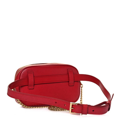 Prada Saffiano Lux Belt Bag Fuoco 3 of 9