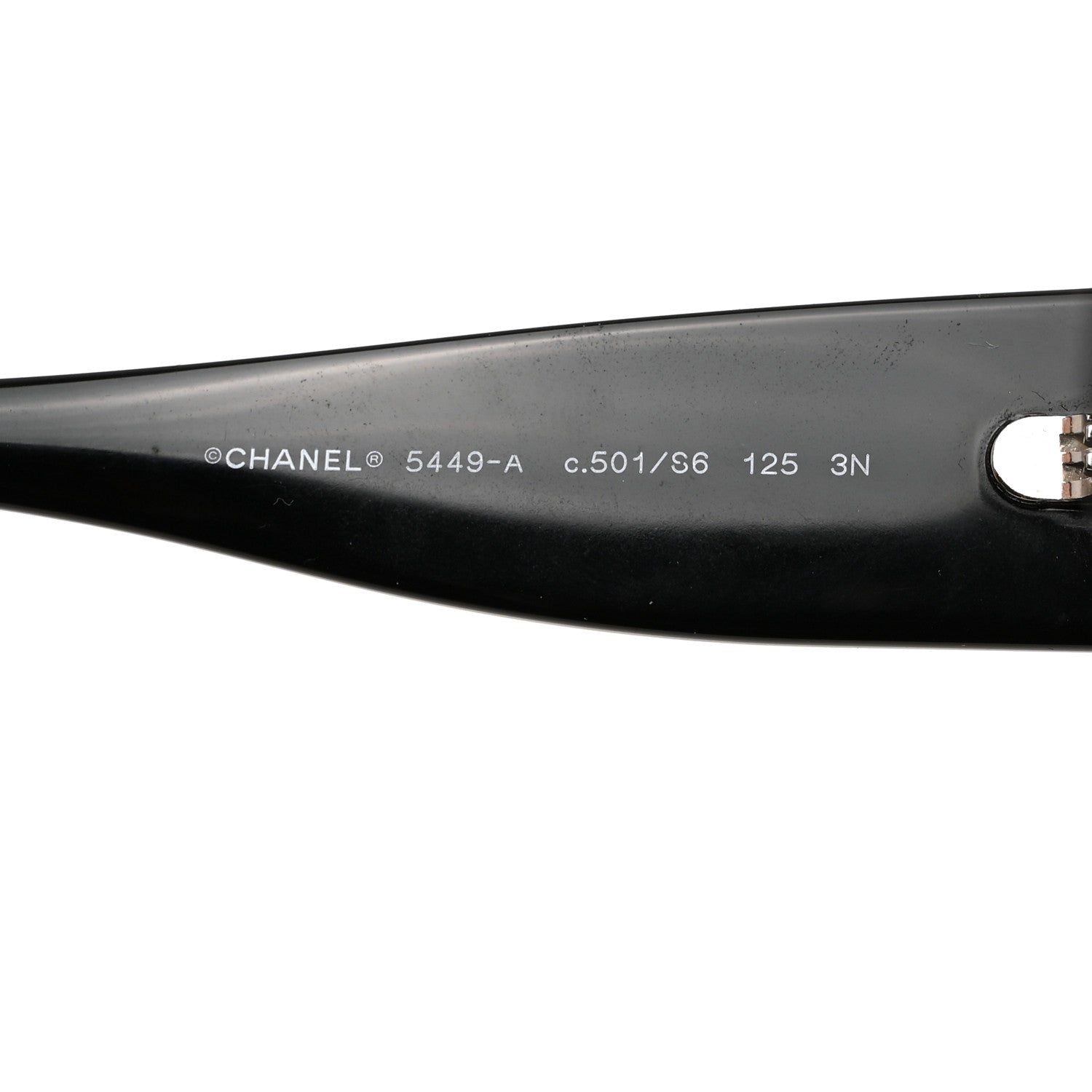 Chanel Acetate Shield Sunglasses 5449-A Black 5 of 8