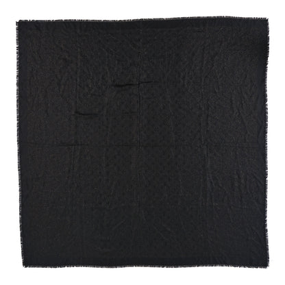 Louis Vuitton Wool Silk Monogram Glimmer Shawl Black 1 of 3