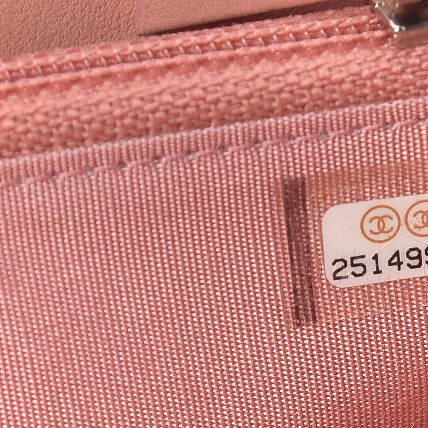 Lurex Canvas Deauville Medium Zip Around Wallet Pink