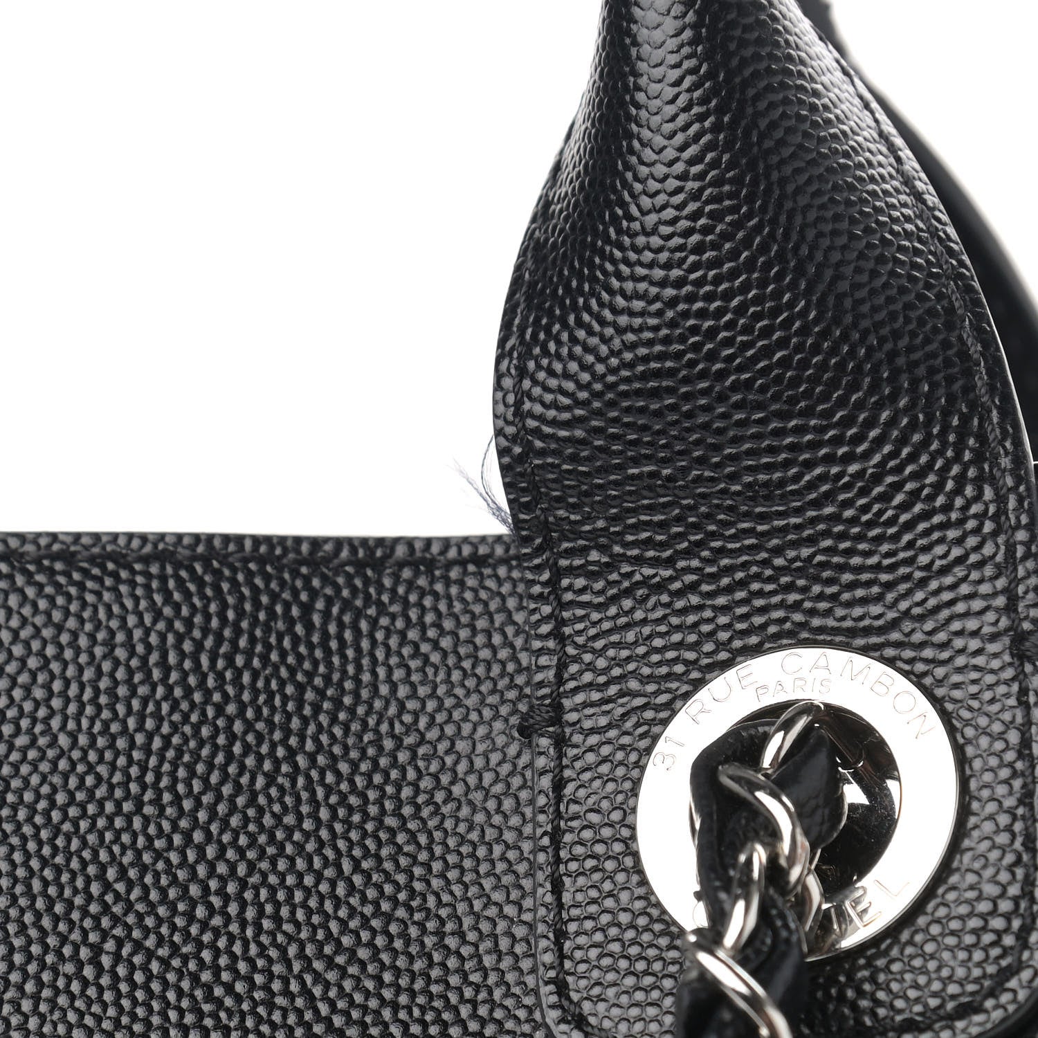 Chanel Caviar Medium Studded Deauville Tote Black 8 of 12
