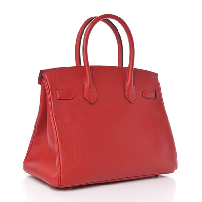 Hermes Epsom Birkin 30 Rouge Casaque 3 of 9