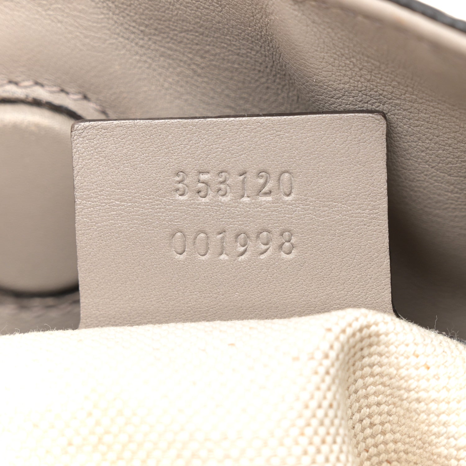 Gucci Guccissima Medium Bree Foldover Tote Storm Grey 7 of 13