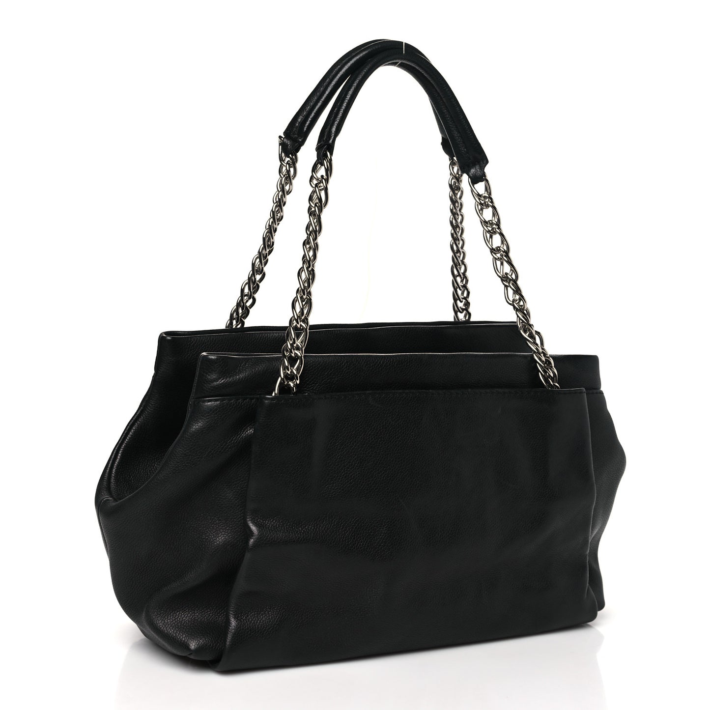 Caviar Large CC Tuck Tote Black