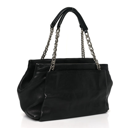 Chanel Caviar Large CC Tuck Tote Black 3 of 10