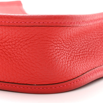 Hermes Taurillon Clemence Evelyne TPM Rouge Casaque 10 of 11