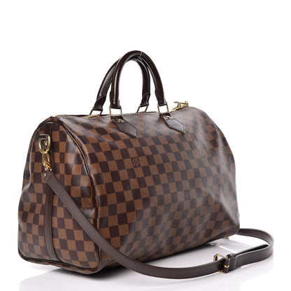 Louis Vuitton Damier Ebene Speedy Bandouliere 35 3 of 12