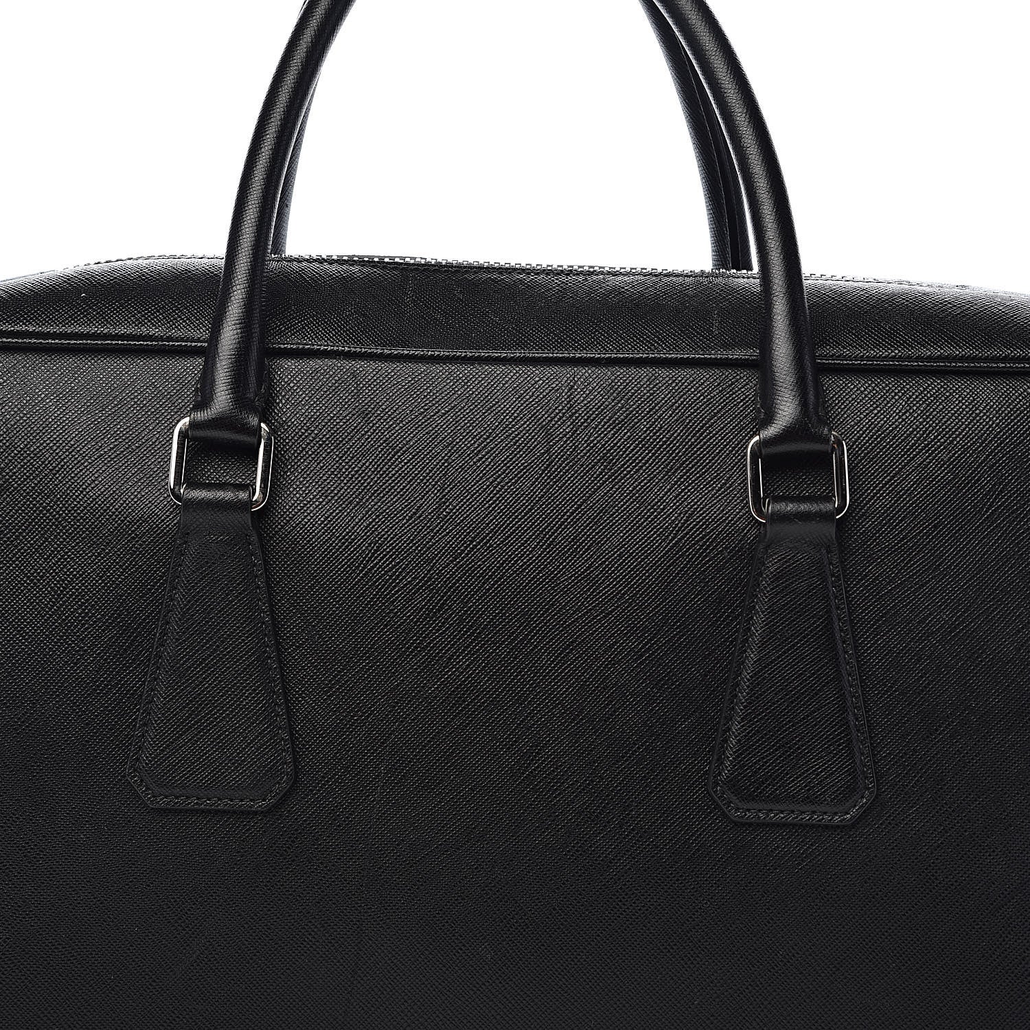Prada Saffiano Travel Briefcase Black 19 of 19
