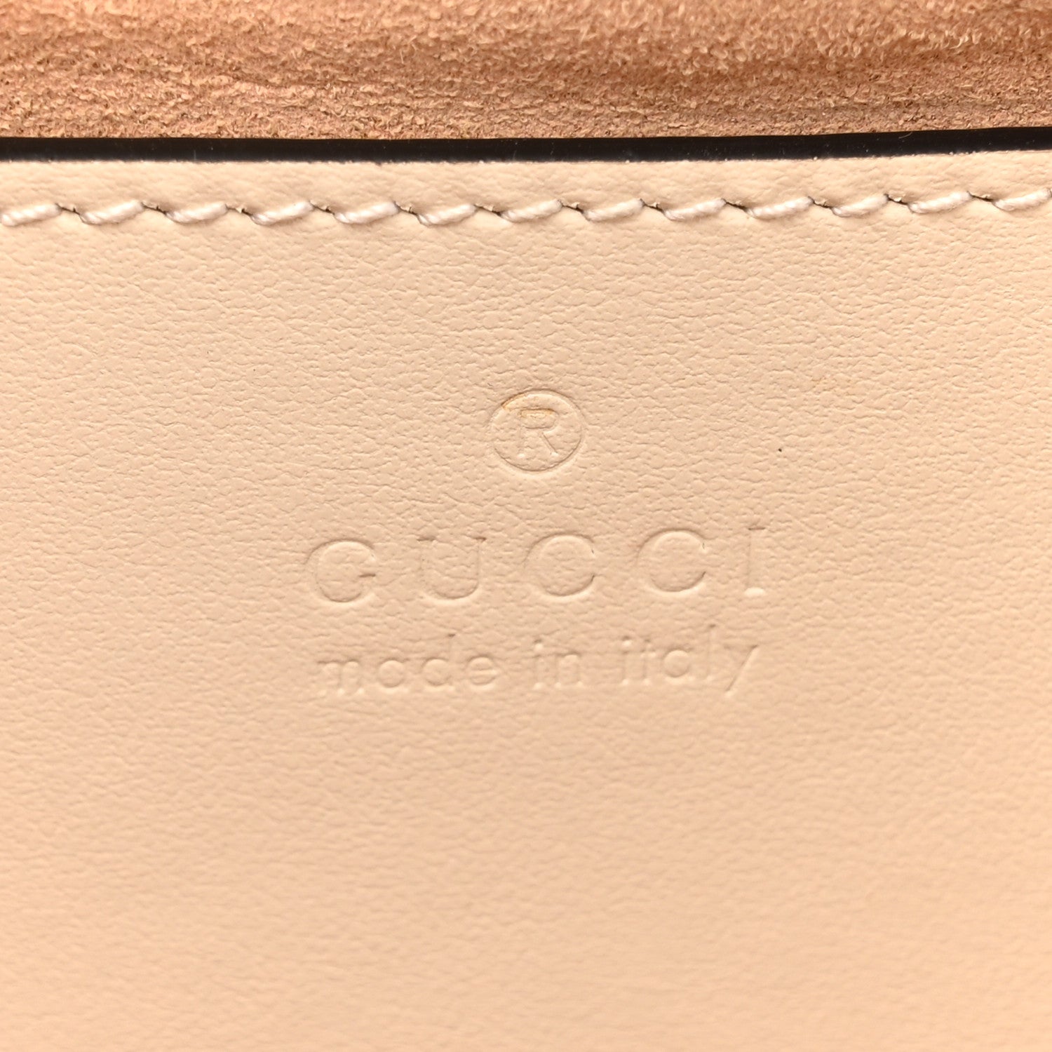 Gucci Calfskin Matelasse Mini GG Marmont Square Shoulder Bag White 6 of 11