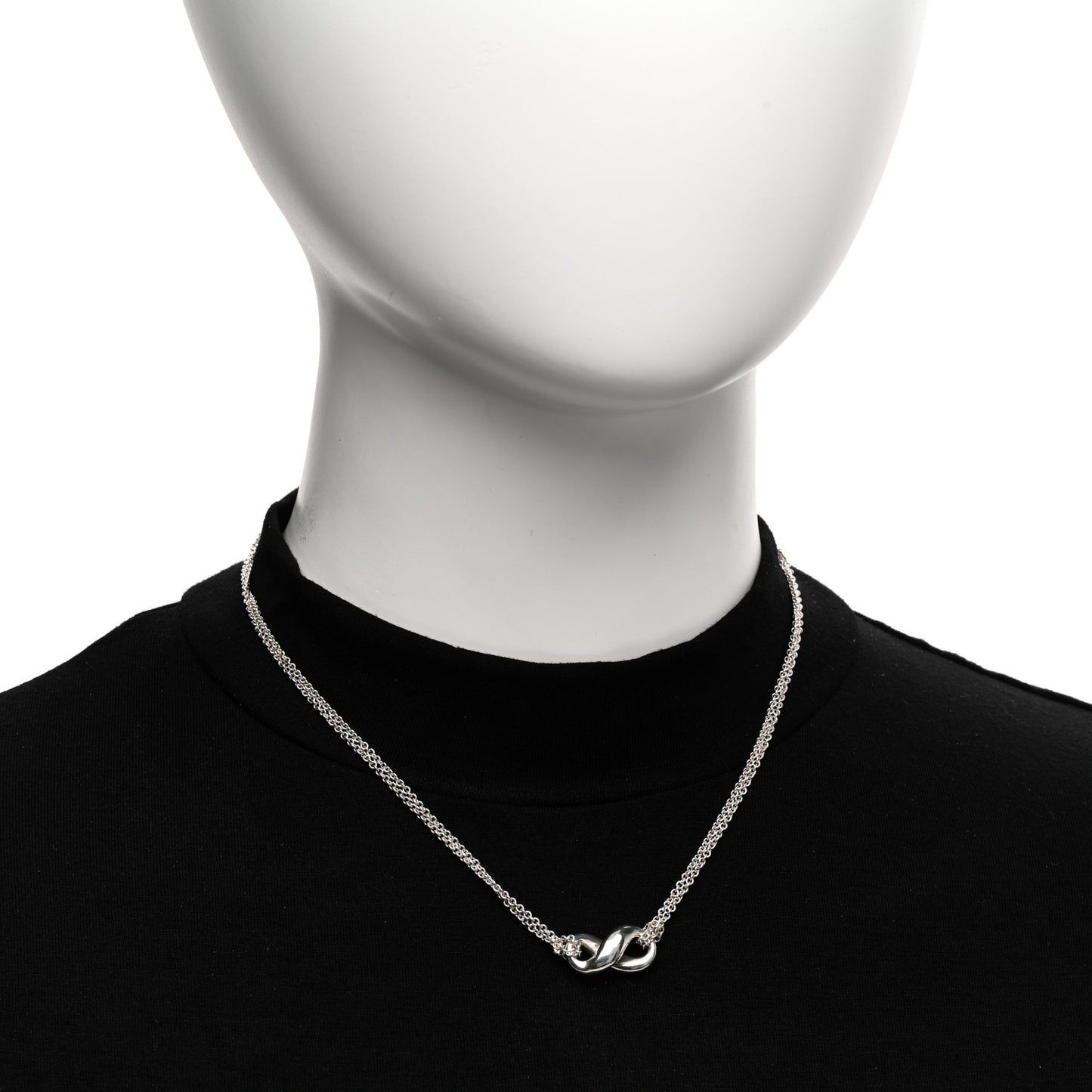 Sterling Silver Figure 8 Pendant Necklace