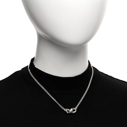 Tiffany Sterling Silver Figure 8 Pendant Necklace 2 of 4