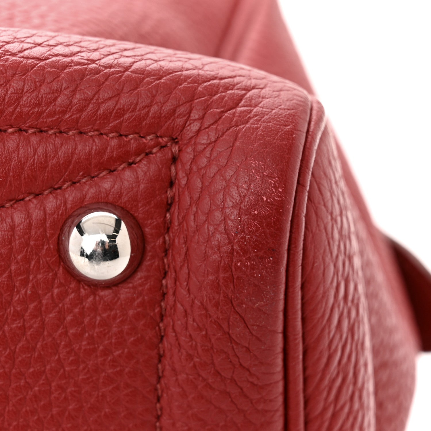 Hermes Taurillon Clemence Victoria 35 Rouge Garance 12 of 16