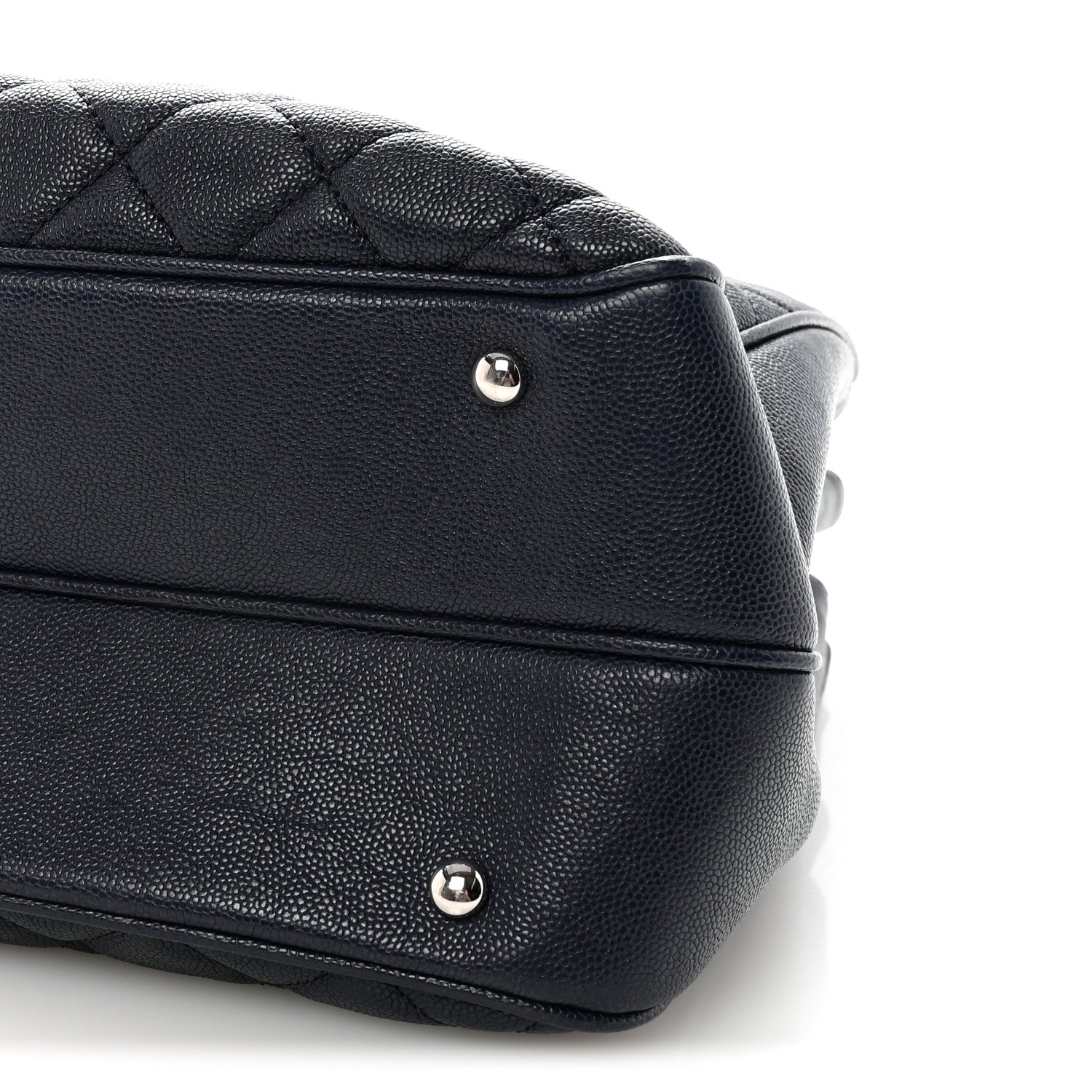Chanel Caviar Quilted Large Urban Companion Top Handle Shopping Tote Navy 10 of 10