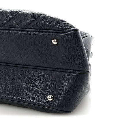 Chanel Caviar Quilted Large Urban Companion Top Handle Shopping Tote Navy 10 of 10