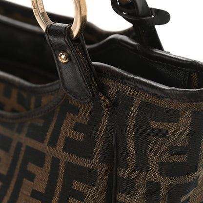 Fendi Zucca Small Chef Shopping Tote Tobacco Moro 14 of 20