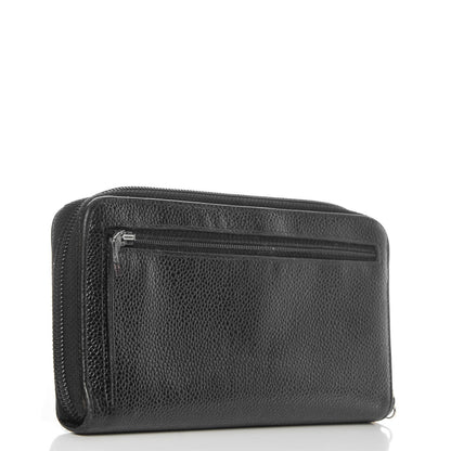 Chanel Caviar Timeless CC Zip Around Wallet Black 3 of 10