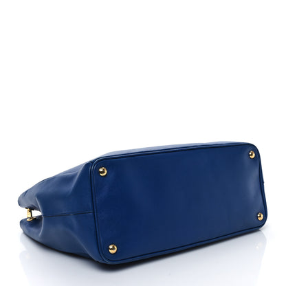Prada Saffiano Large Galleria Double Zip Tote Bluette 4 of 11
