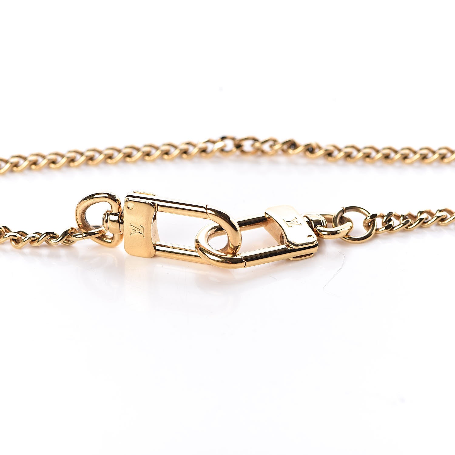 Louis Vuitton XL Pochette Extender Key Ring Chain Gold 3 of 3