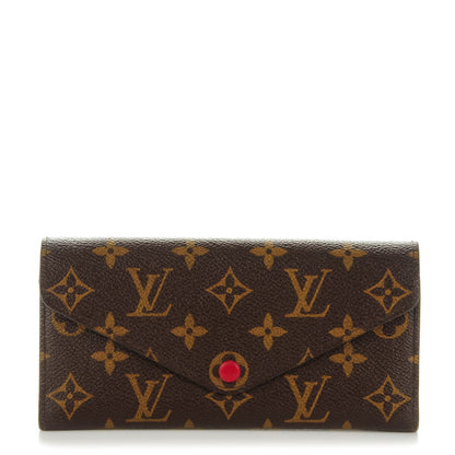 Louis Vuitton Monogram Josephine Wallet Red 1 of 8