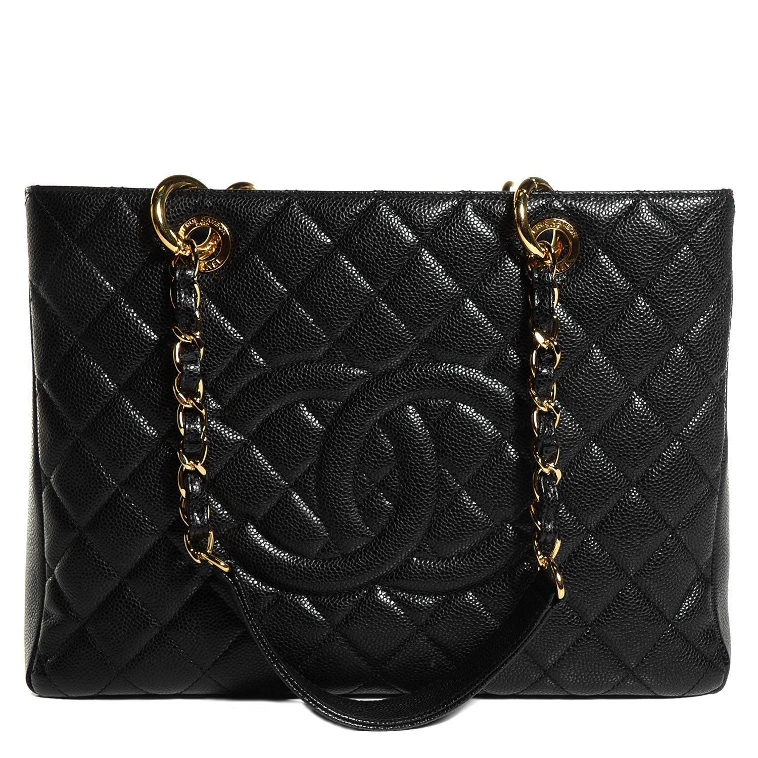 Chanel Caviar Quilted Grand Shopping Tote GST Black 1 of 7