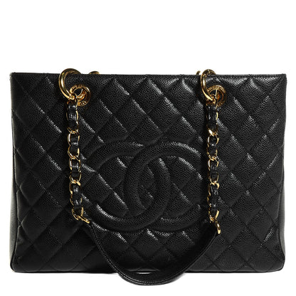 Chanel Caviar Quilted Grand Shopping Tote GST Black 1 of 7