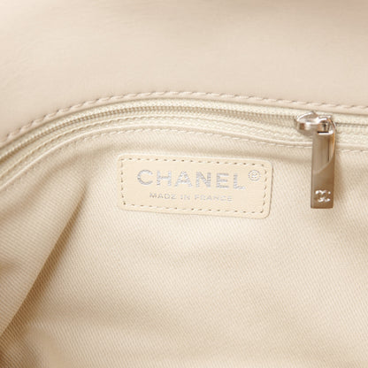 Chanel Calfskin Quilted Double Stitch Hamptons Clutch with Chain Beige Clair 6 of 11