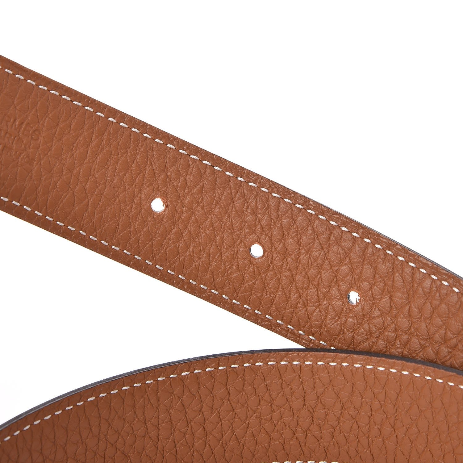 Hermes Box Togo 32mm Belt Strap 75 Black Gold 1 of 3