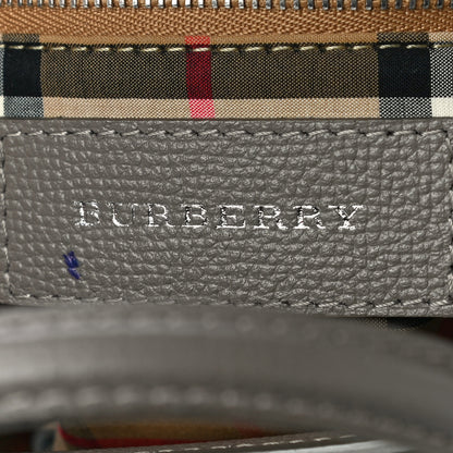 Burberry Derby Calfskin House Check Small Banner Tote Pale Taupe 6 of 10
