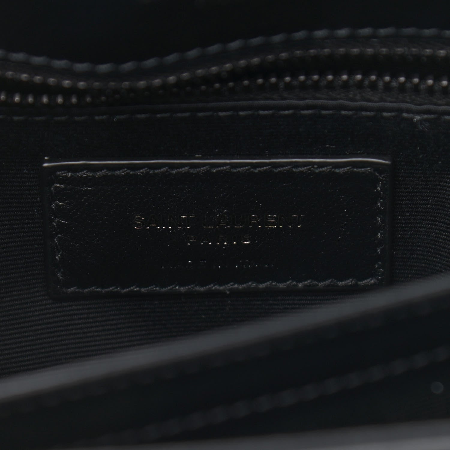 Saint Laurent Calfskin Y Quilted Monogram Toy Loulou Crossbody Bag Black 6 of 10