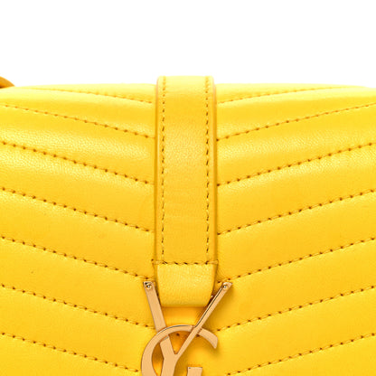 Saint Laurent Lambskin Matelasse Chevron Monogram Small Sulpice Bag Mimosa 7 of 10
