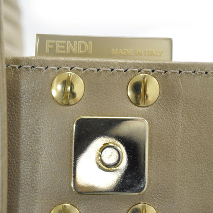 Fendi Nappa Logo Embossed Baguette Metallic 11 of 12