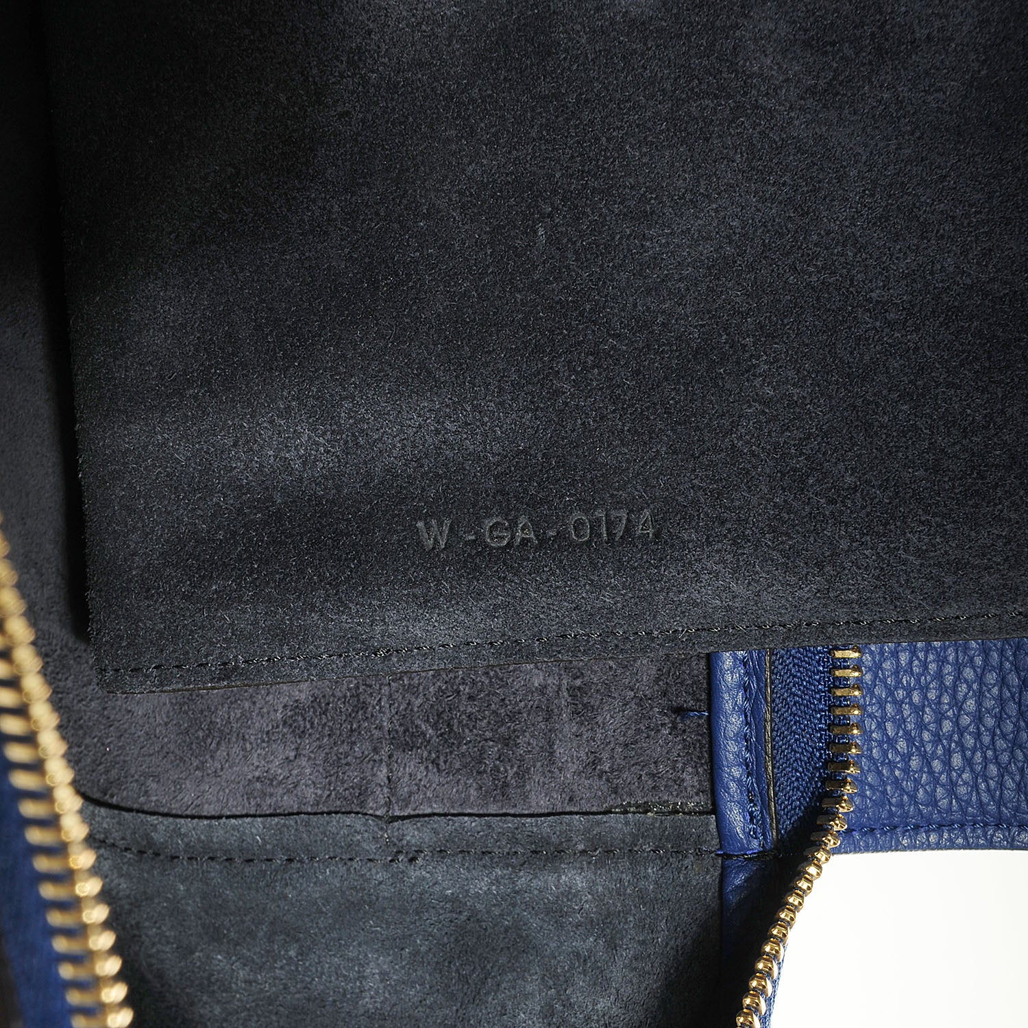 Celine Drummed Calfskin Small Belt Bag Indigo 6 of 10