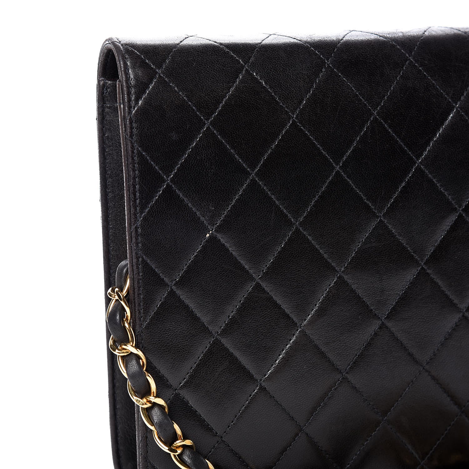 Chanel Lambskin Quilted Medium Single Flap Black 11 of 21