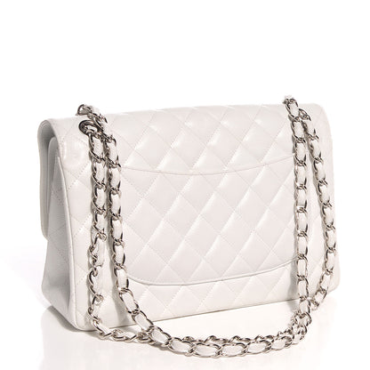 Chanel Caviar Jumbo Double Flap White 3 of 8