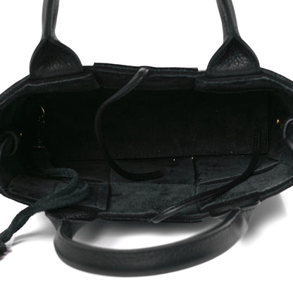 Bottega Veneta Grained Calfskin Maxi Intrecciato Mini Arco Tote Black 5 of 10