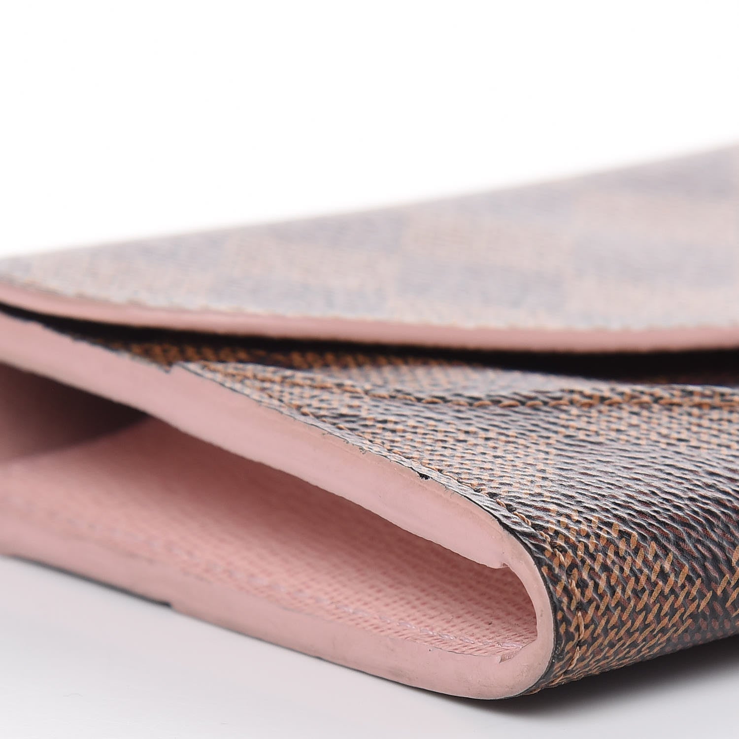 Louis Vuitton Damier Ebene Caissa Wallet Rose Ballerine 7 of 11