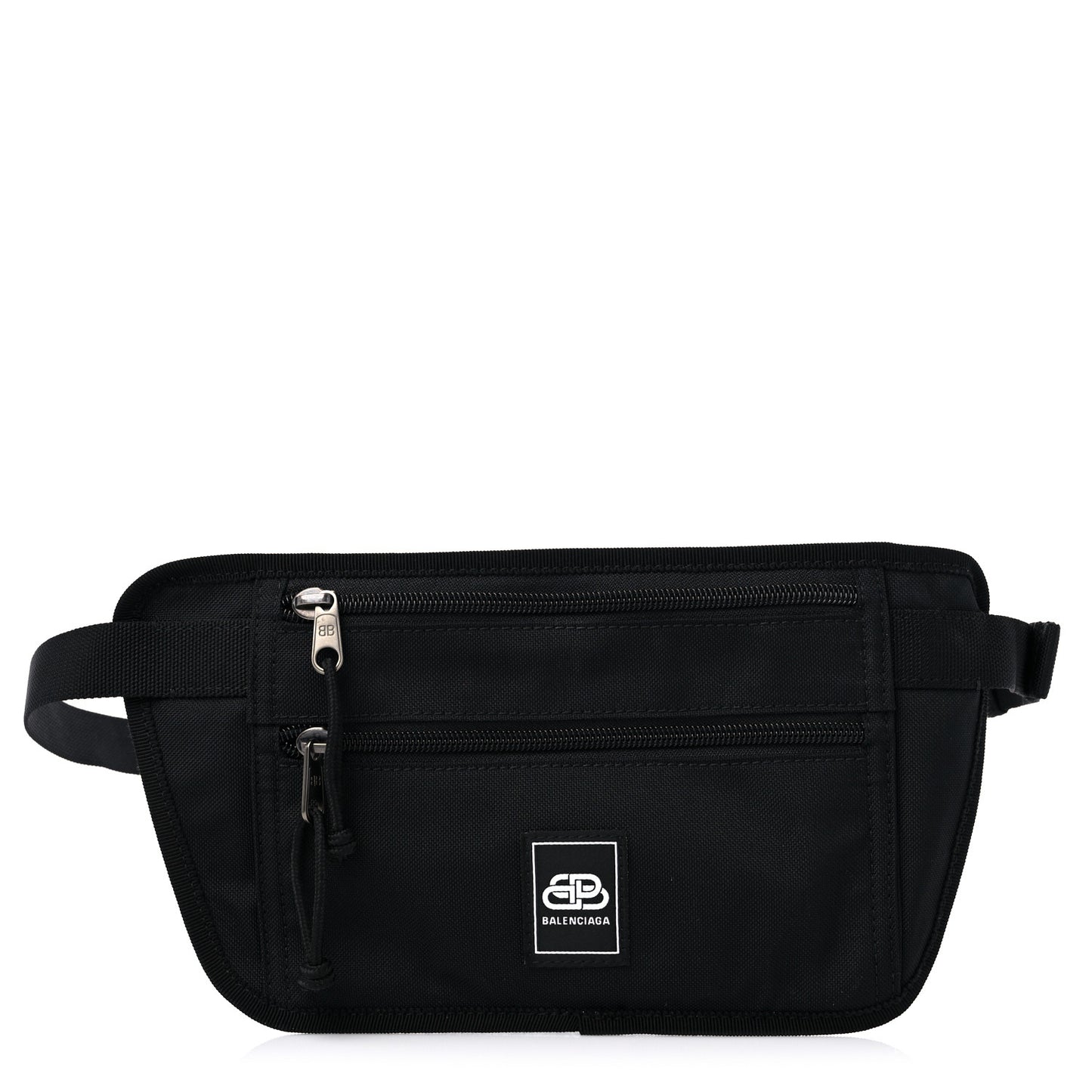 Sustainable Casual Nylon Weekend Belt Wallet Black
